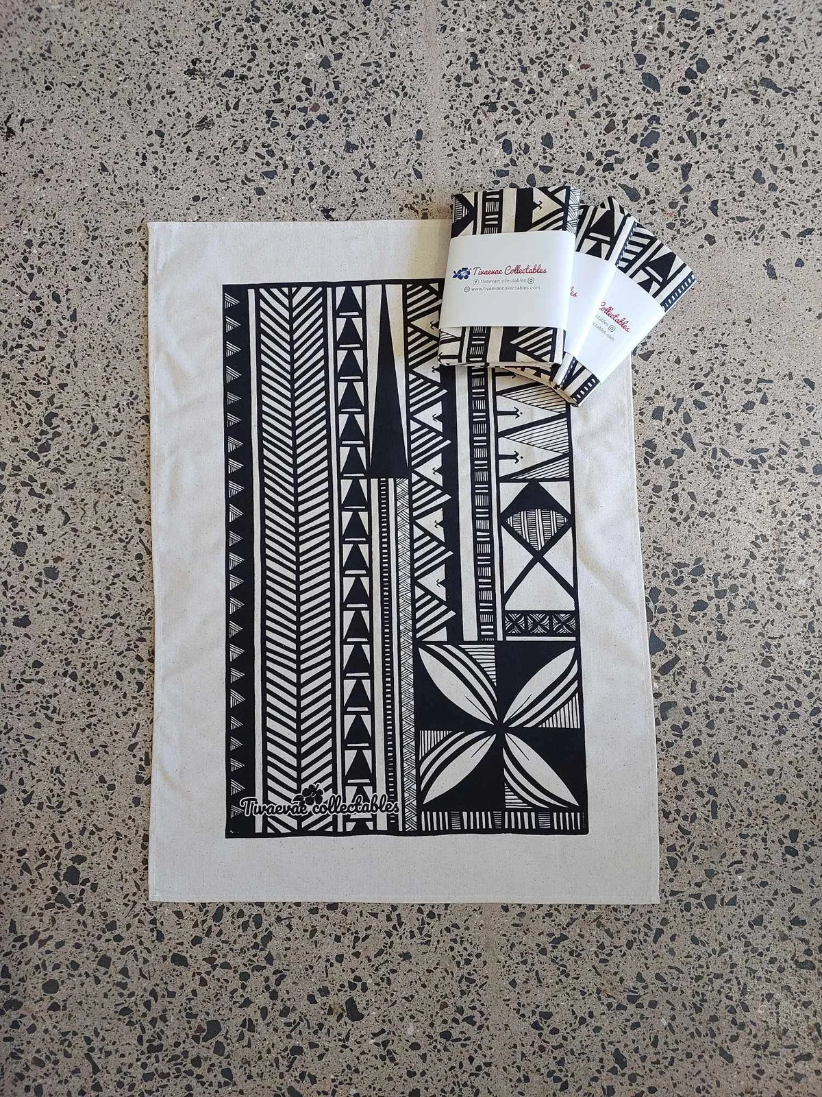 Tea Towel: Cook Islands Motif