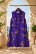 Sabatii: Purple Vaine Kaka'u shirtdress womens