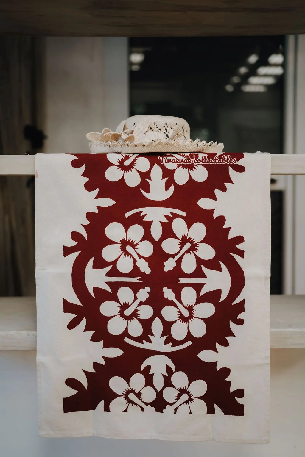 Tea towel: Kaute (Hibiscus flower)