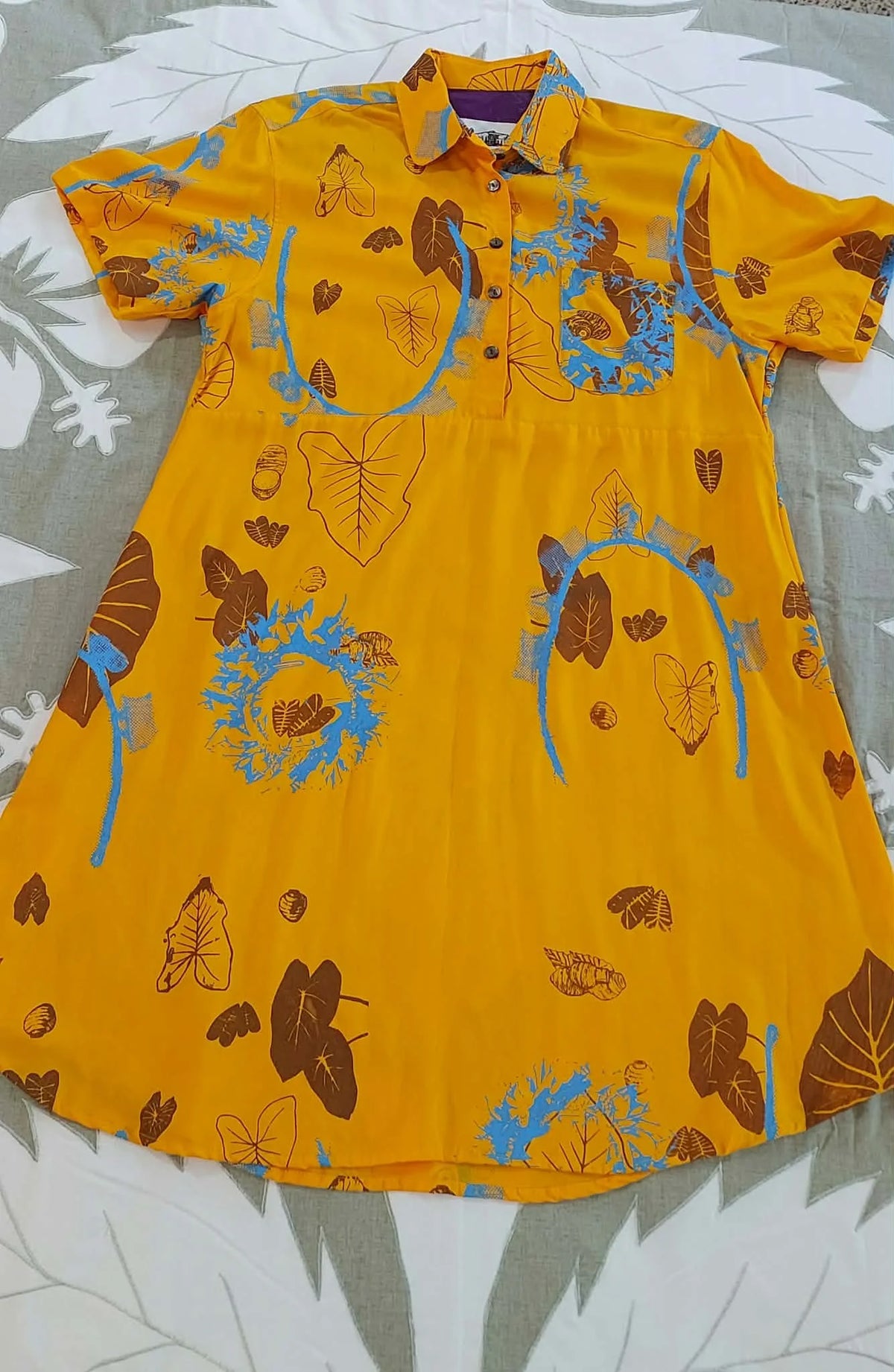 Sabatii: Orange Markete shirtdress womens